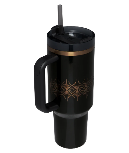 40 OZ Black Gloss Deco
