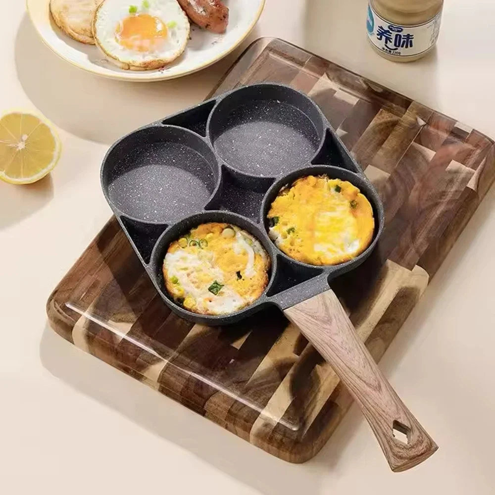 4 Compartment Non-Stick Frying Pan – Premium Quality