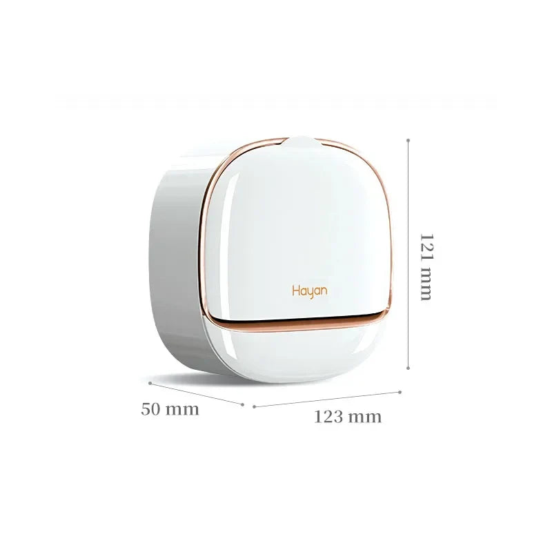 Luxury Bathroom Wall Mounted Soap Box with Lid – Waterproof ABS Holder