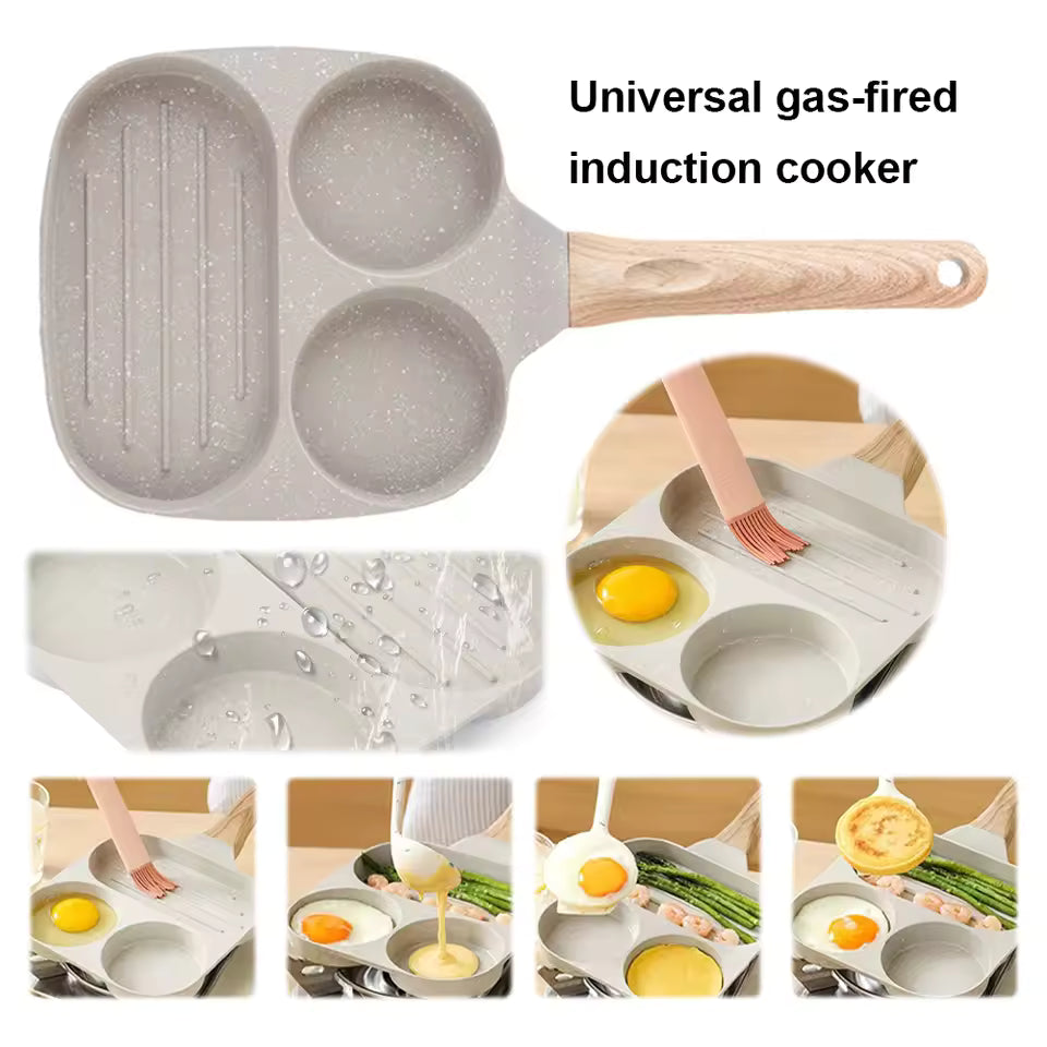 3-in-1 Non-Stick Frying Pan with Grill