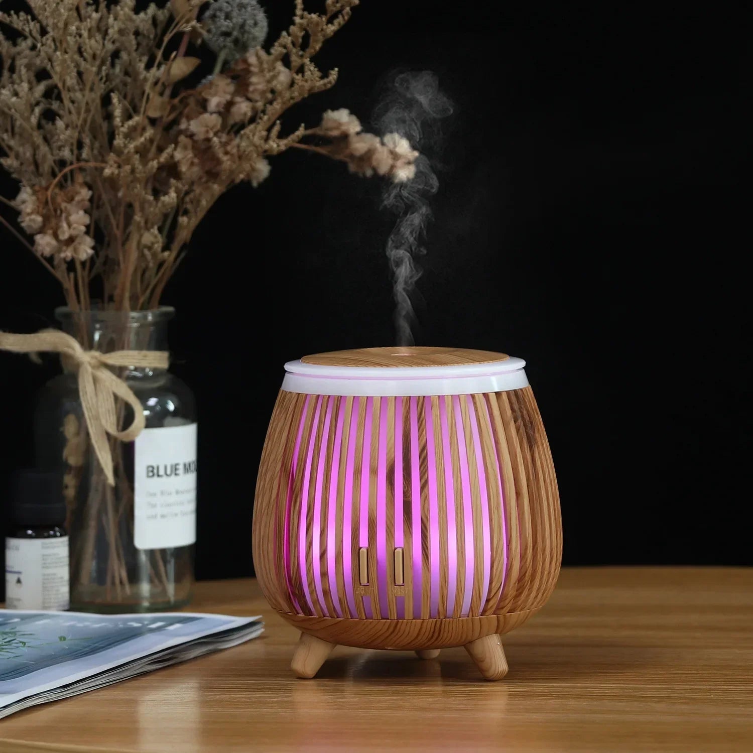Ultrasonic Humidifier – LED Essential Oil Diffuser