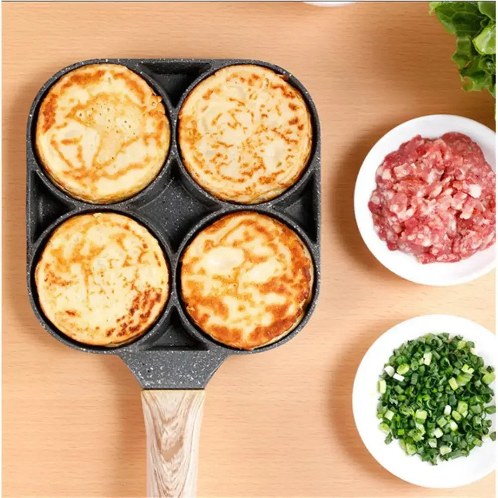 4 Compartment Non-Stick Frying Pan – Premium Quality