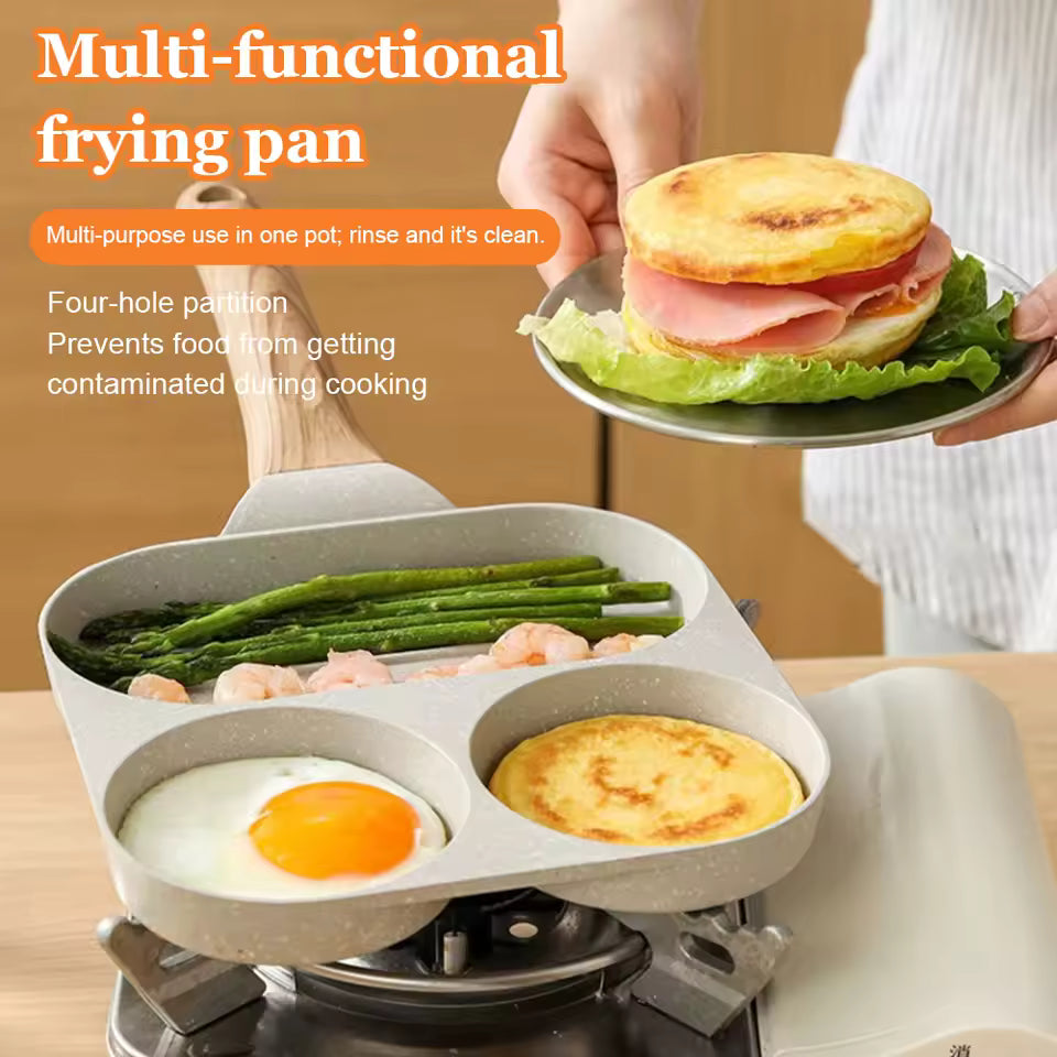 3-in-1 Non-Stick Frying Pan with Grill