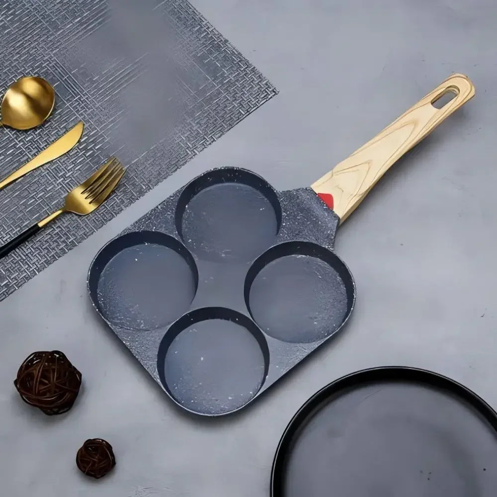 4 Compartment Non-Stick Frying Pan – Premium Quality