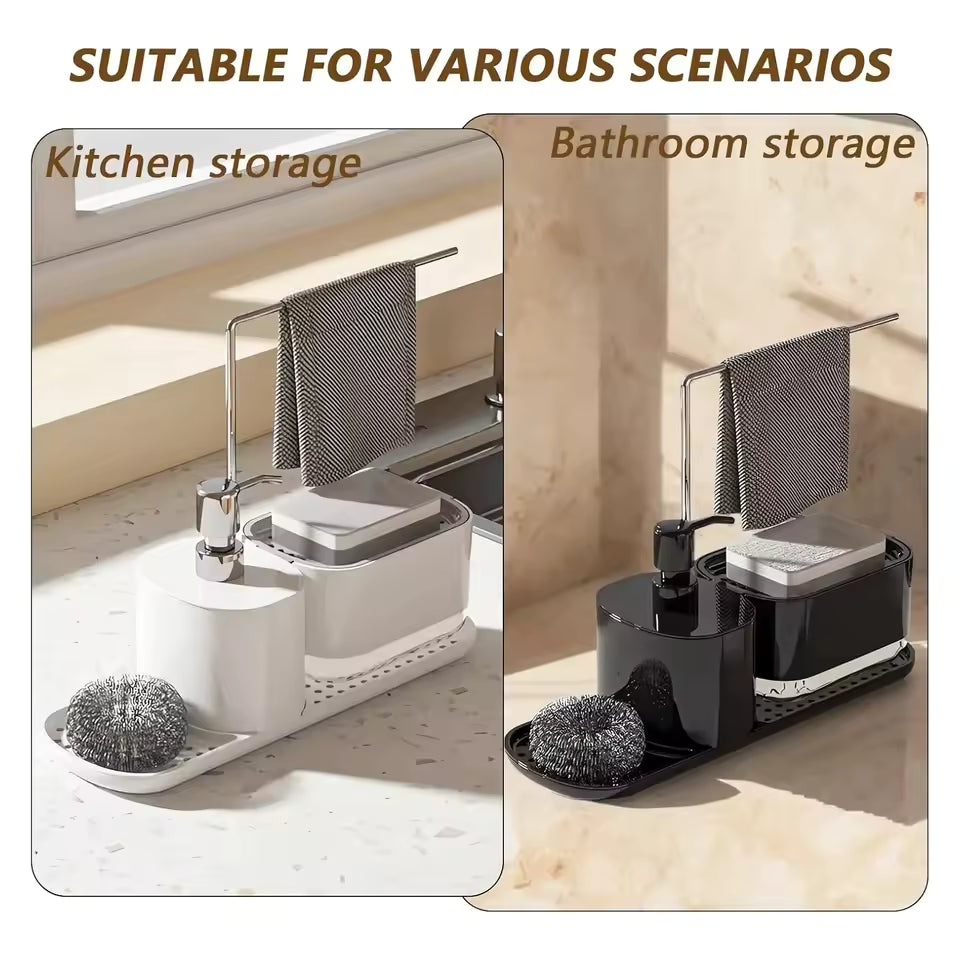4-in-1 Kitchen Soap Dispenser Set with Holder (Random)