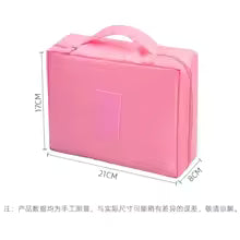 Portable Cosmetic Storage Bag – Large Capacity Multi-Compartment Travel Organizer (Random)