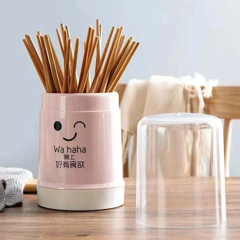 Cute Kitchen Spoon & Chopstick Holder – Cutlery Storage Organizer (Random color)