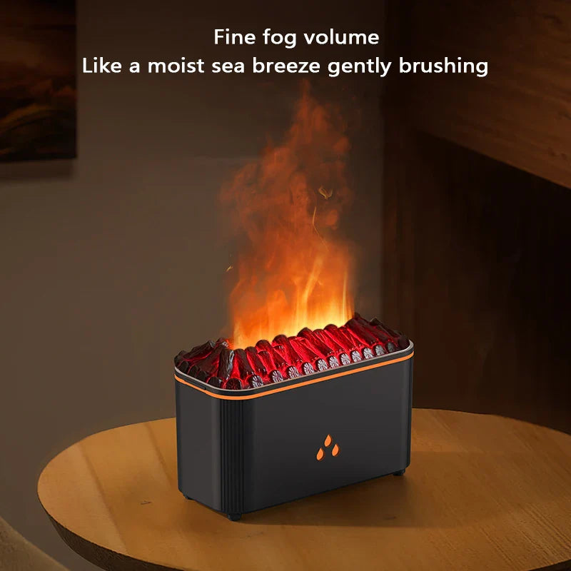 Flame Aromatherapy Diffuser –  LED Humidifier