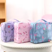 Portable Cosmetic Storage Bag – Large Capacity Multi-Compartment Travel Organizer (Random)