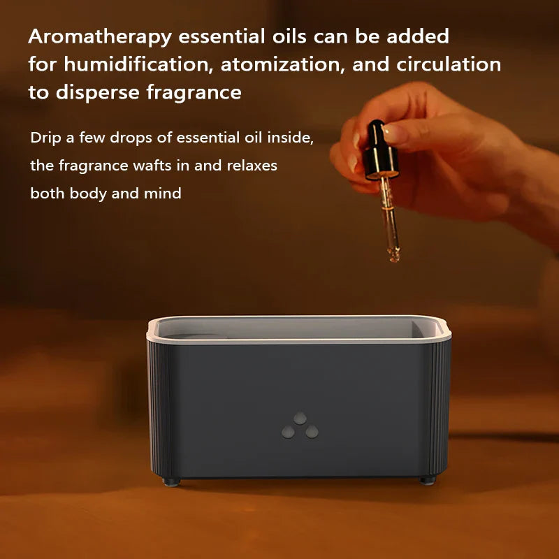 Flame Aromatherapy Diffuser –  LED Humidifier