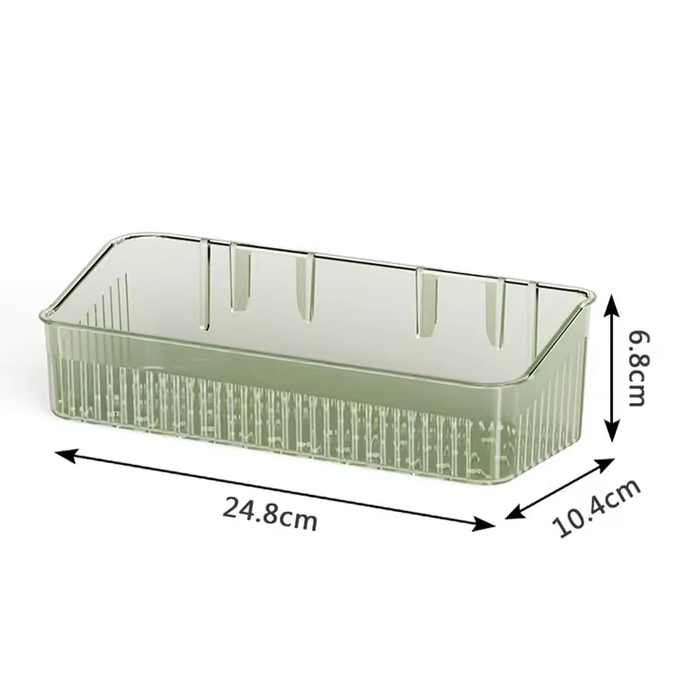 Luxury Toilet Storage Rack – Transparent Wall Shelf