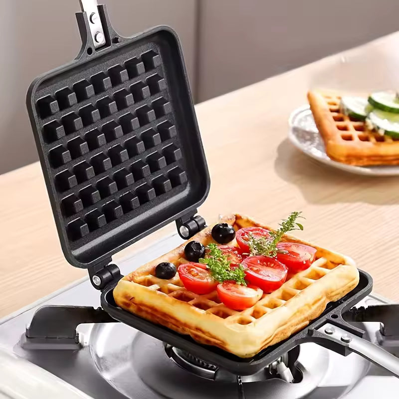 Portable Waffle Maker – Quick Heating Non-Stick Breakfast Iron