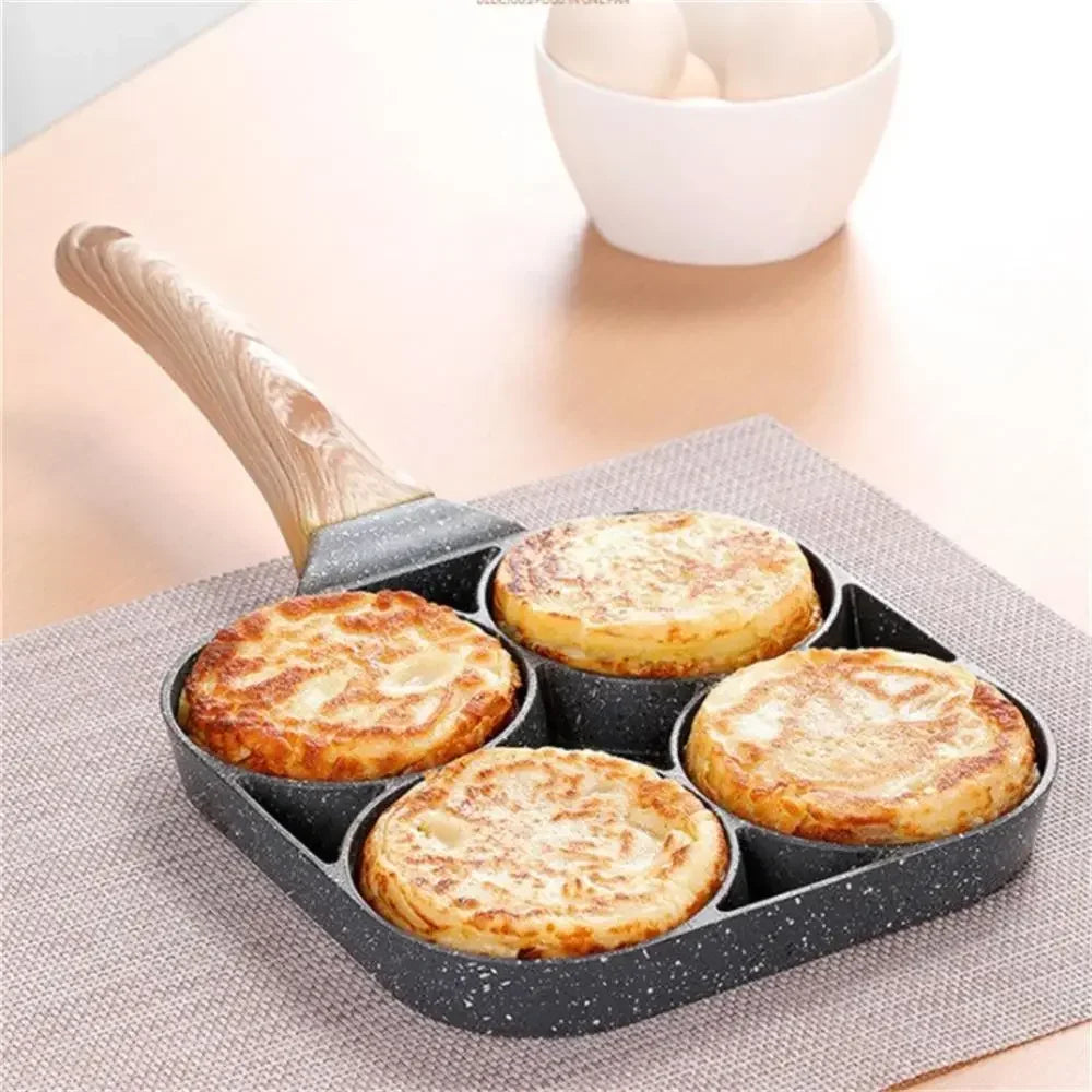 4 Compartment Non-Stick Frying Pan – Premium Quality