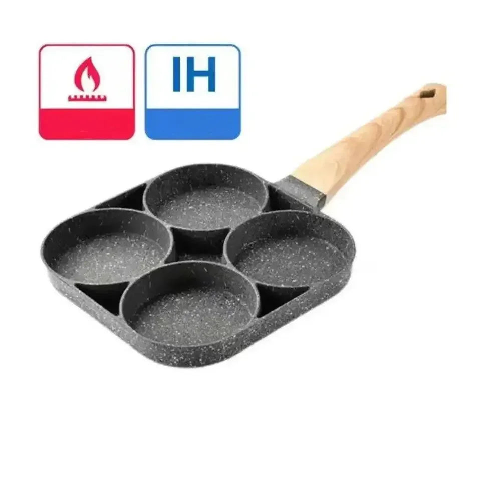 4 Compartment Non-Stick Frying Pan – Premium Quality