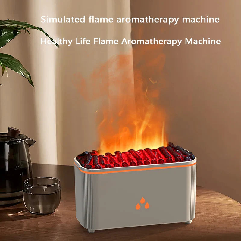 Flame Aromatherapy Diffuser –  LED Humidifier