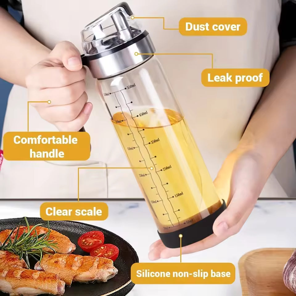 550ml Cooking Oil Dispenser Bottle – Seasoning Pourer for Kitchen