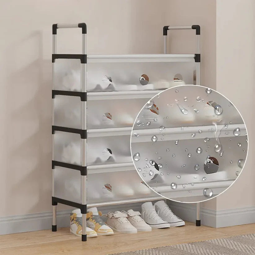 Multilayer Dustproof Shoes Rack - Spacious & Durable