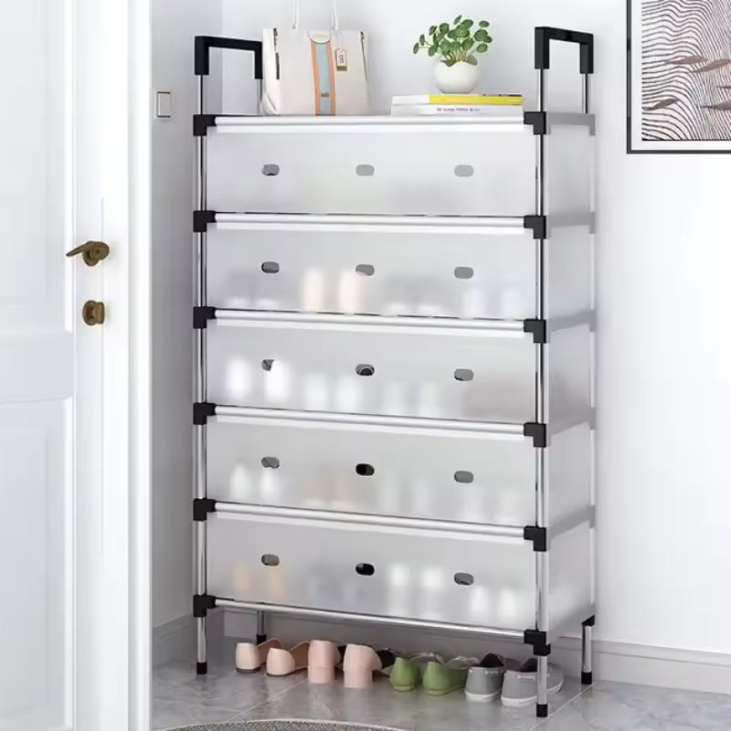 Multilayer Dustproof Shoes Rack - Spacious & Durable