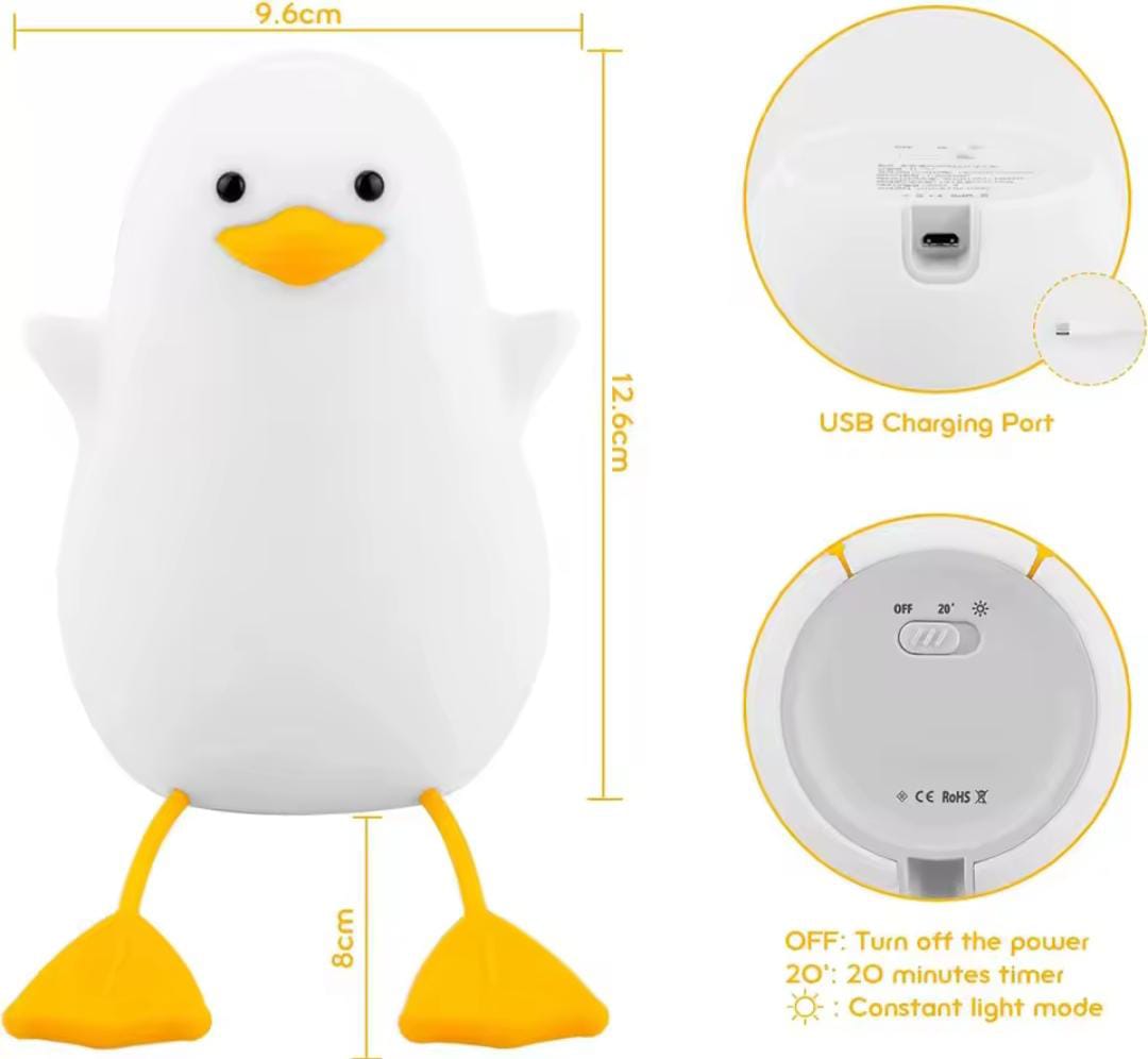 Cute Duck Night Lamp - Adorable Soft Glow Light