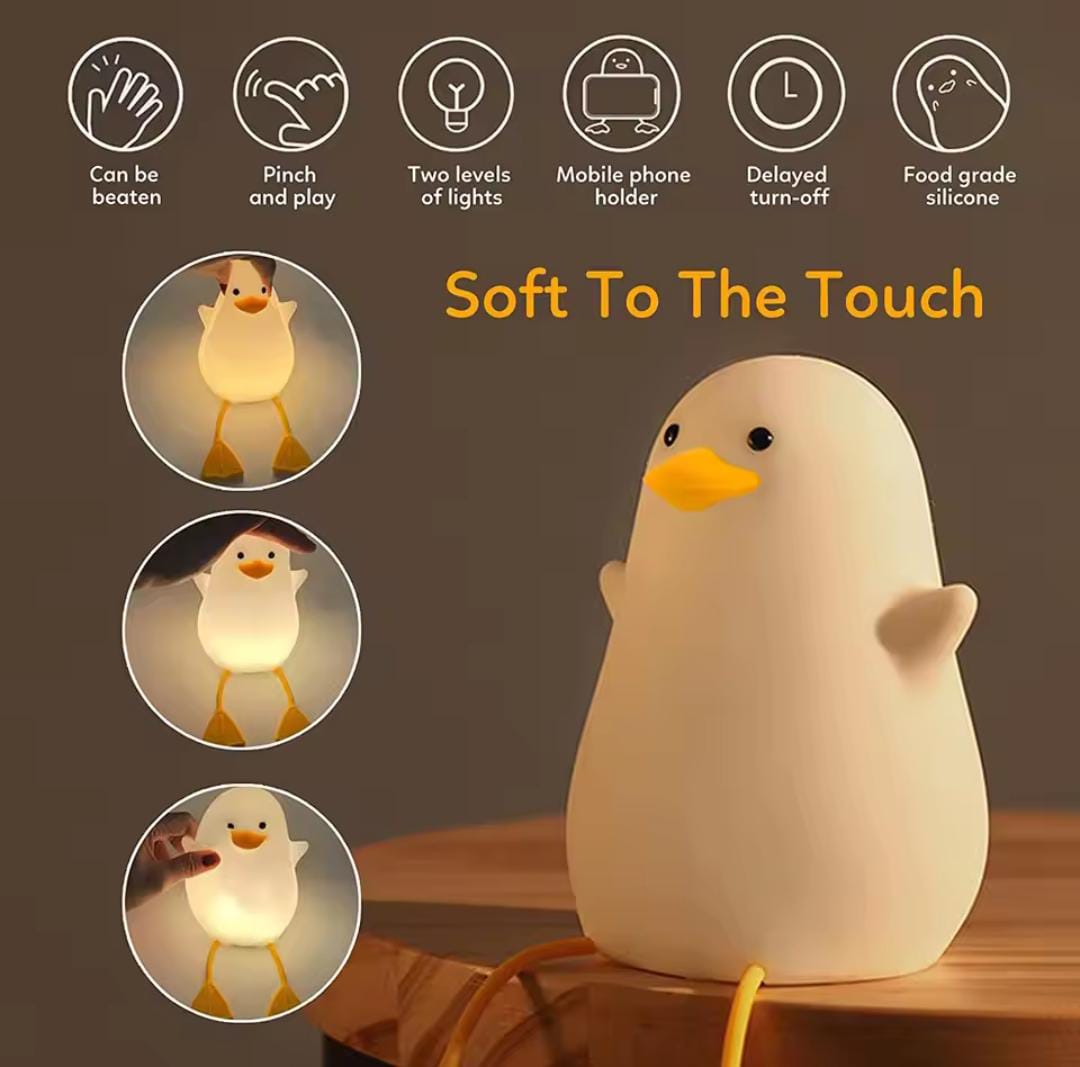Cute Duck Night Lamp - Adorable Soft Glow Light