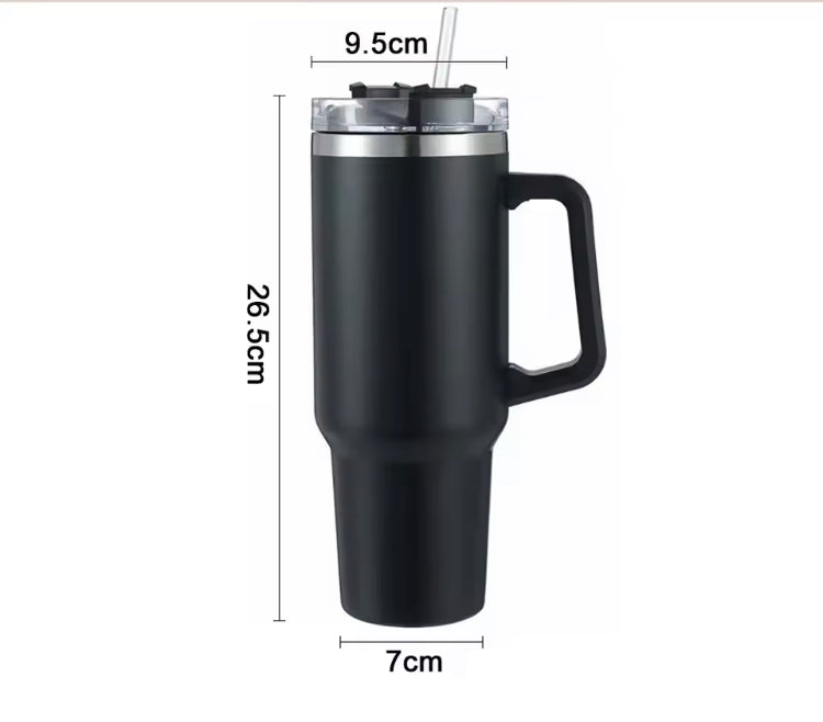 Double Wall Vacuum Tumbler with Handle