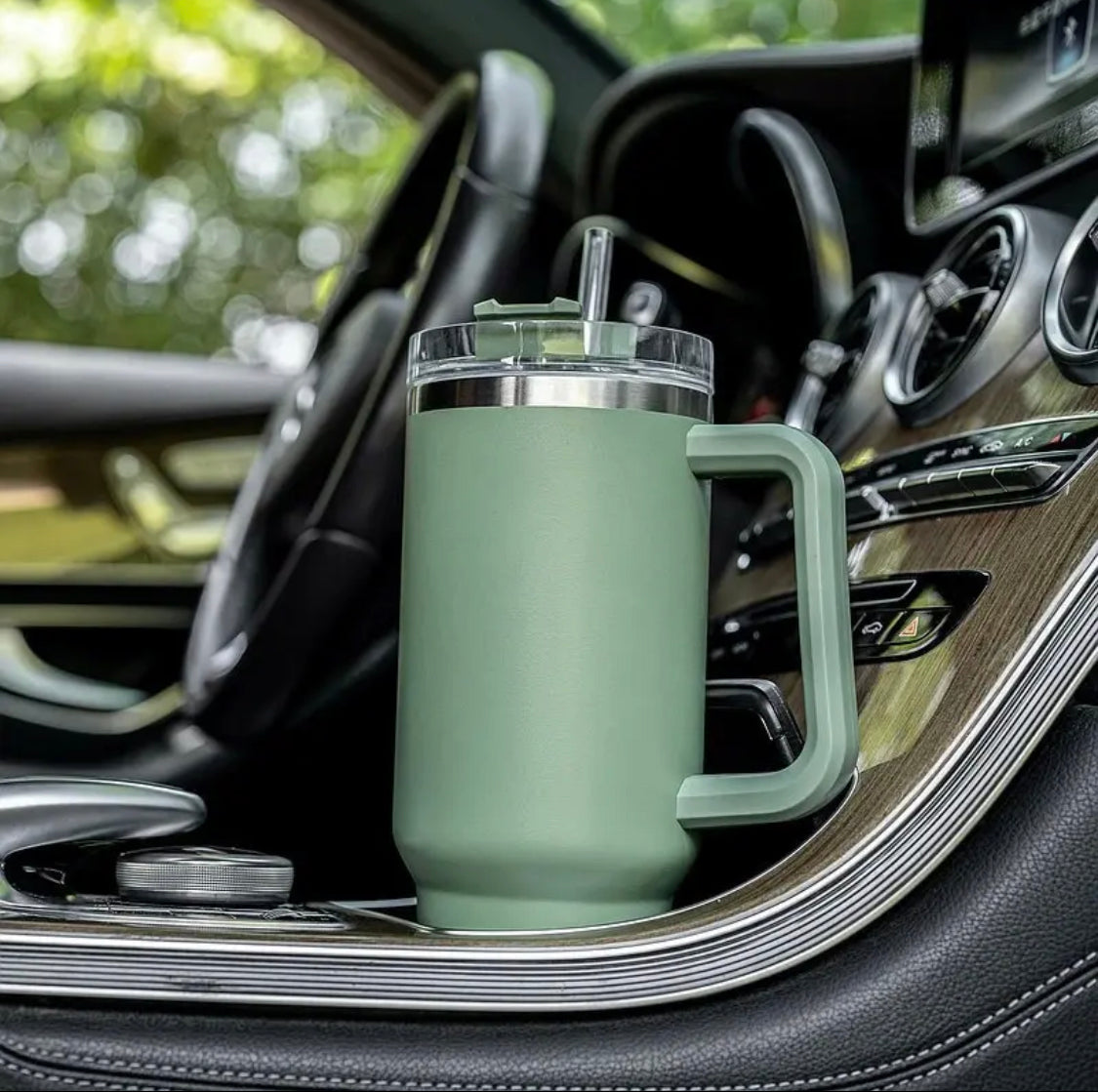 Double Wall Vacuum Tumbler with Handle