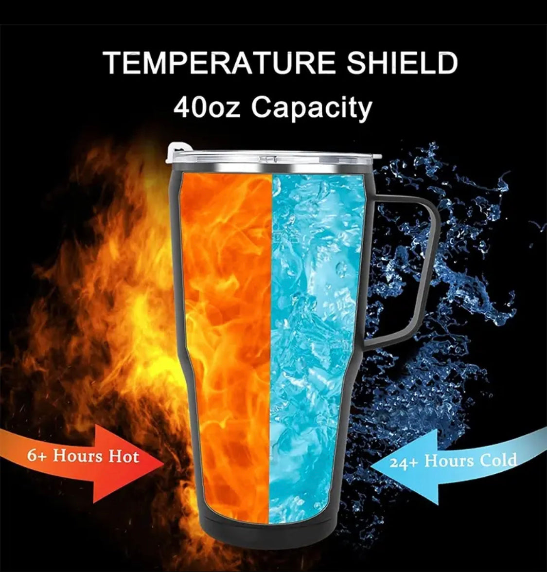 Double Wall Vacuum Tumbler with Handle