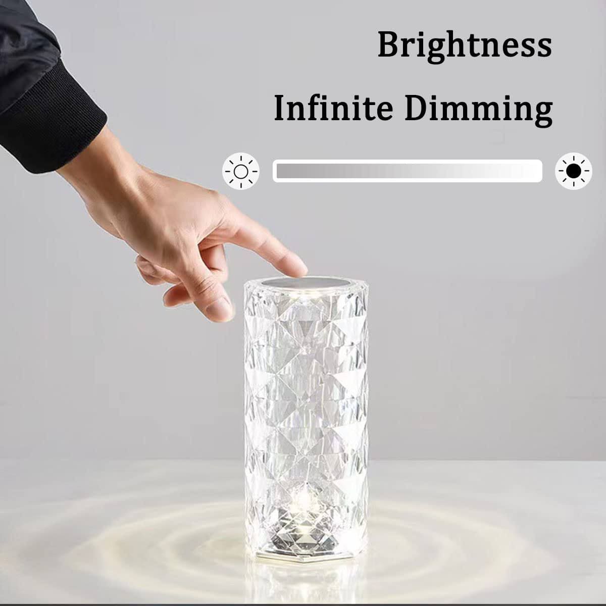 Crystal Rose Diamond Lamp