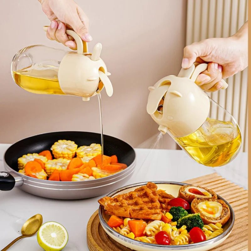 2 in 1 Olive Oil Dispenser with spray & pour