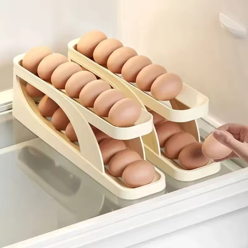 Scrolling Egg Holder Storage box 15-Egg Rack