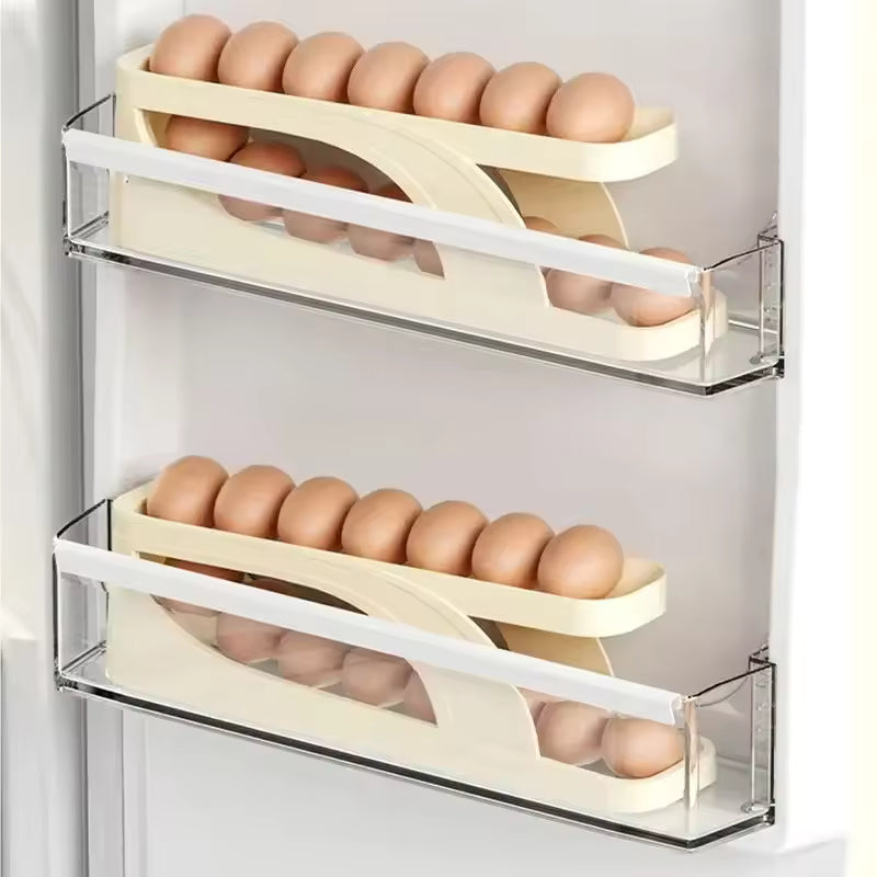 Scrolling Egg Holder Storage box 15-Egg Rack