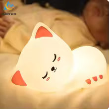 Soft Silicone Cat LED Lamp Night Light