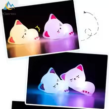 Soft Silicone Cat LED Lamp Night Light