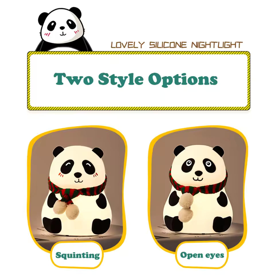 Cute Silicone Panda Lamp Night Light