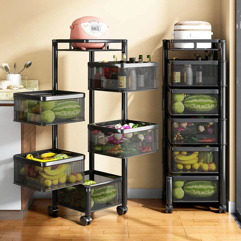Metal Kitchen Storage Basket for Fruit and Vegetables