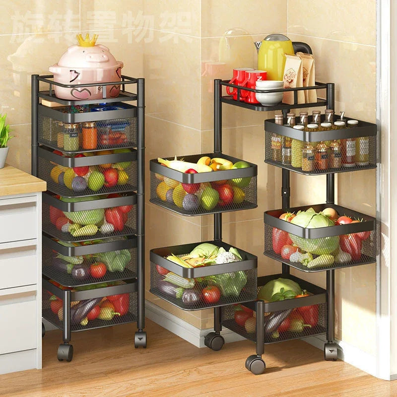 Metal Kitchen Storage Basket for Fruit and Vegetables