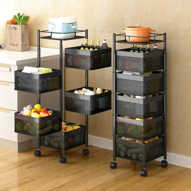 Metal Kitchen Storage Basket for Fruit and Vegetables