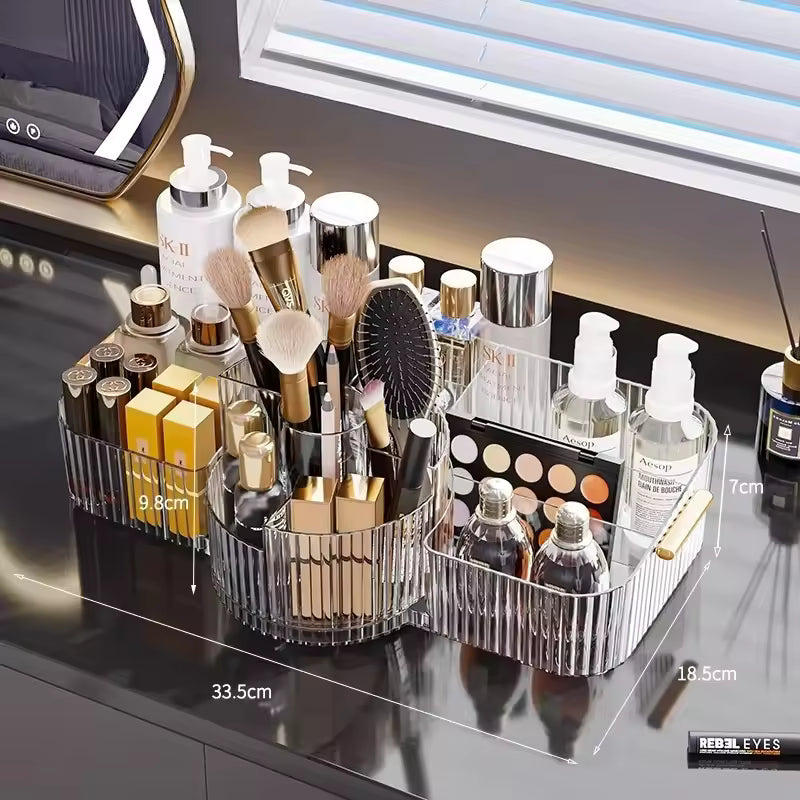Multi-Layer Makeup Storage Rack Organizer