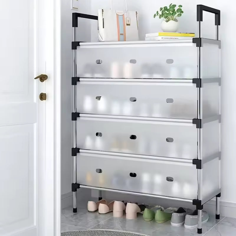 Multilayer Dustproof Shoes Rack - Spacious & Durable