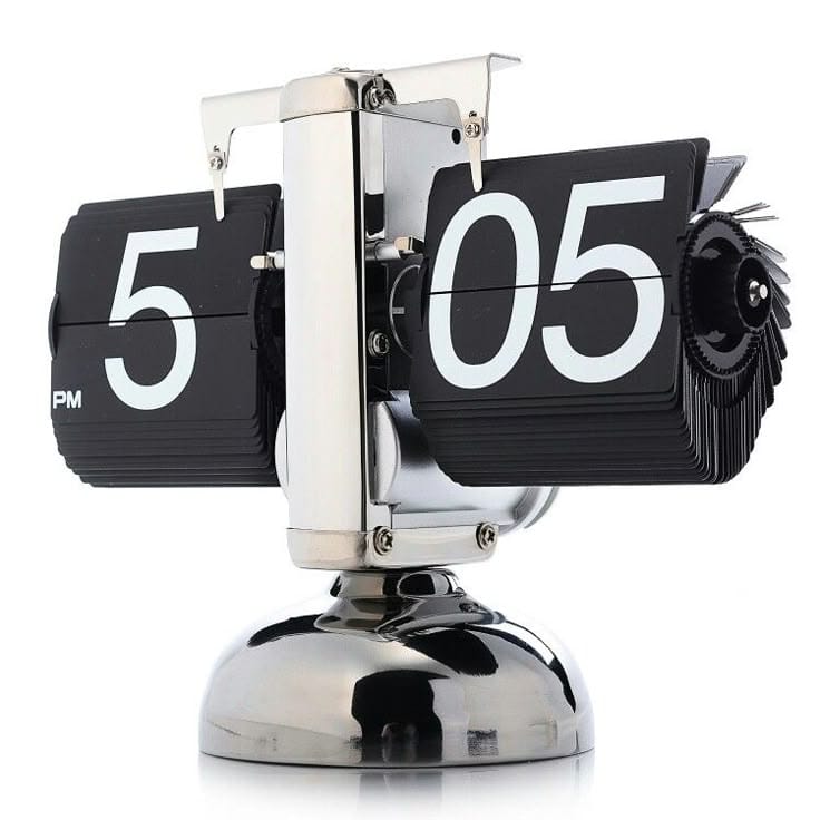 Flip desk clock retro - Metal Vintage Flip Clock