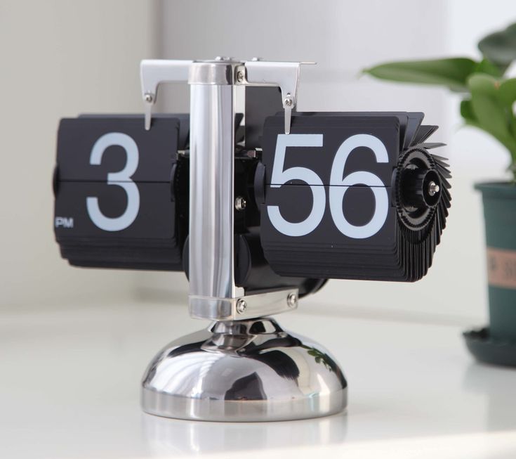 Flip desk clock retro - Metal Vintage Flip Clock
