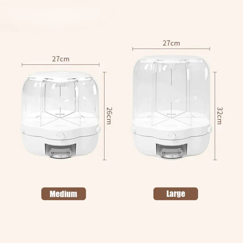 Rotating Rice Dispenser with 360° Rotation