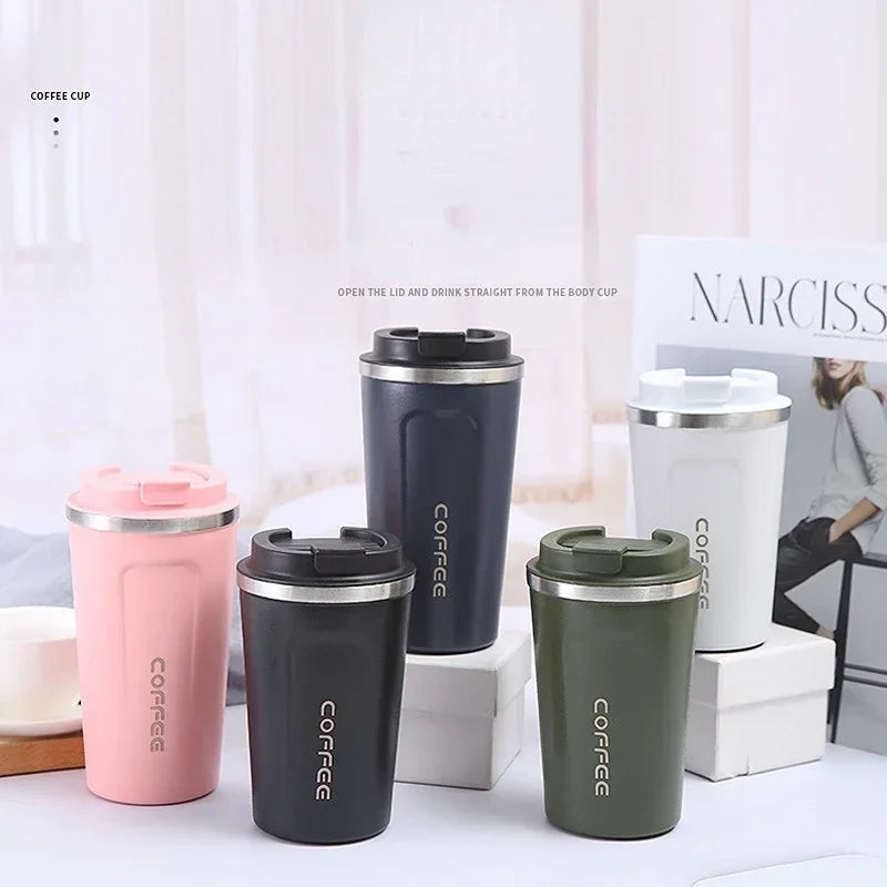 Stainless Steel Thermos Mug - Durable Coffee Cup