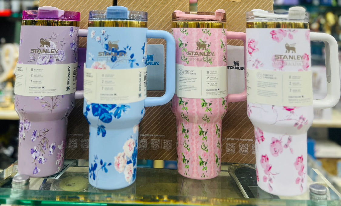 Stainless Steel Flower Tumbler - Floral Design, Durable & Stylish