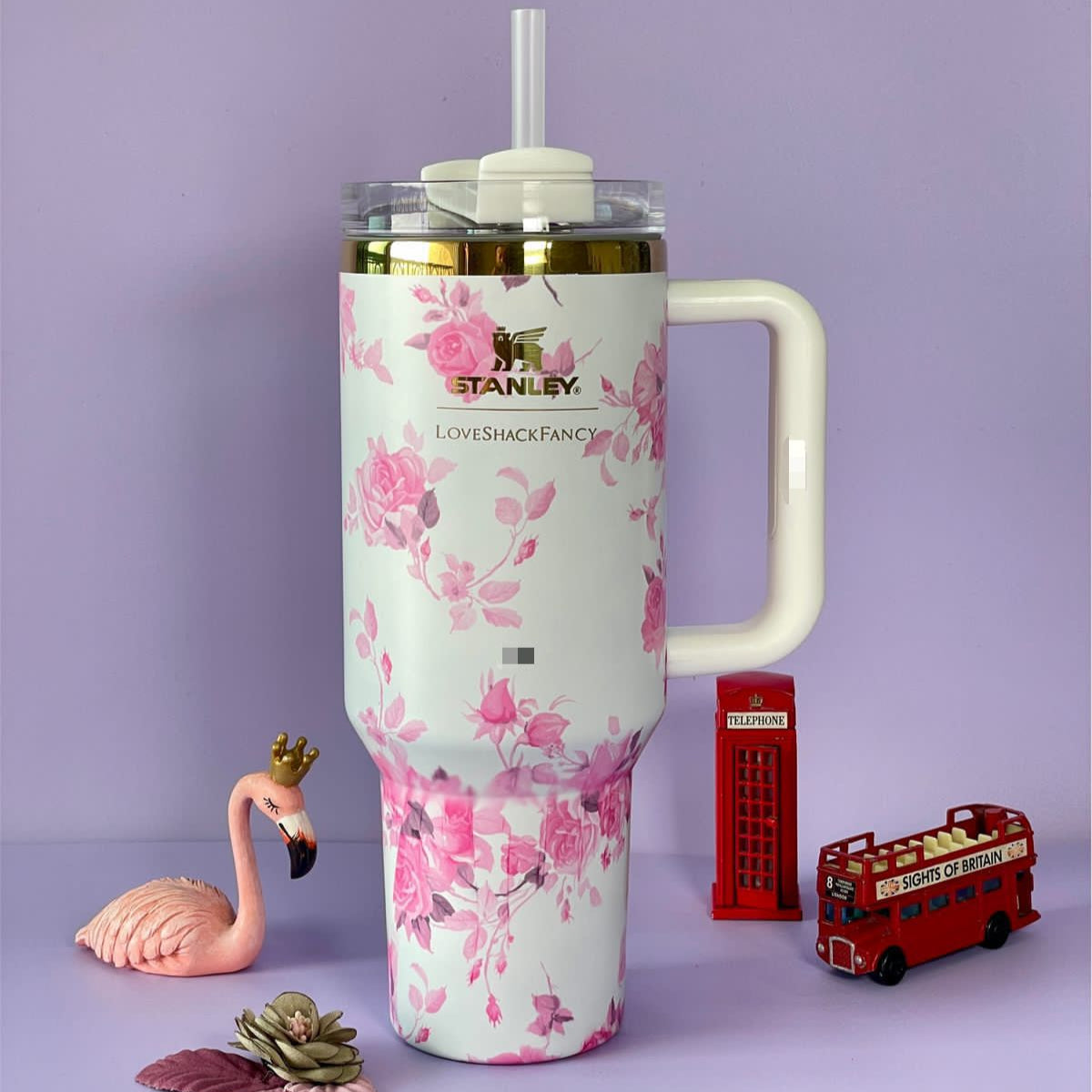 Stainless Steel Flower Tumbler - Floral Design, Durable & Stylish